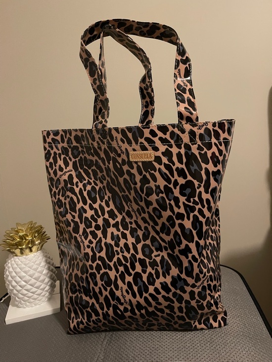 Consuela Handbags - NWOT...Consuela Leopard Print Coated Tote
